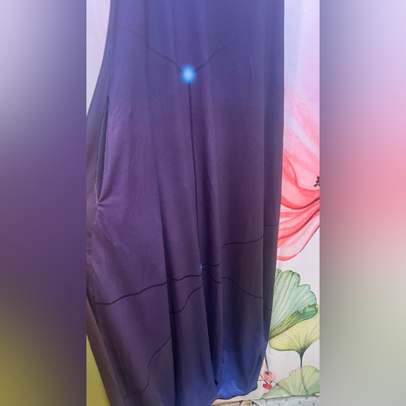 Purple And Blue Ombre Diamond Cami Dress With Pockets Size S - Picture 5 of 9